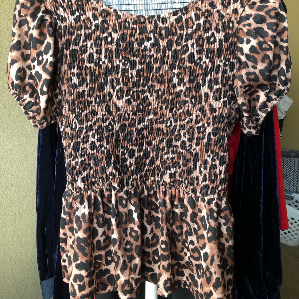 Animal print tee shirt